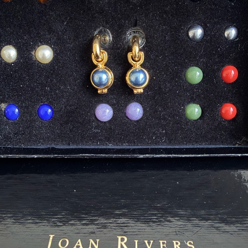 Joan Rivers Interchangeable Drop Earrings Set - Picture 6 of 8